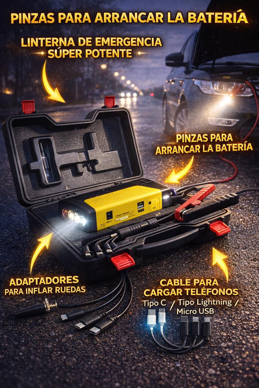 KIT COMPLETO DE EMERGENCIAS PARA AUTO - ENVIO GRATIS