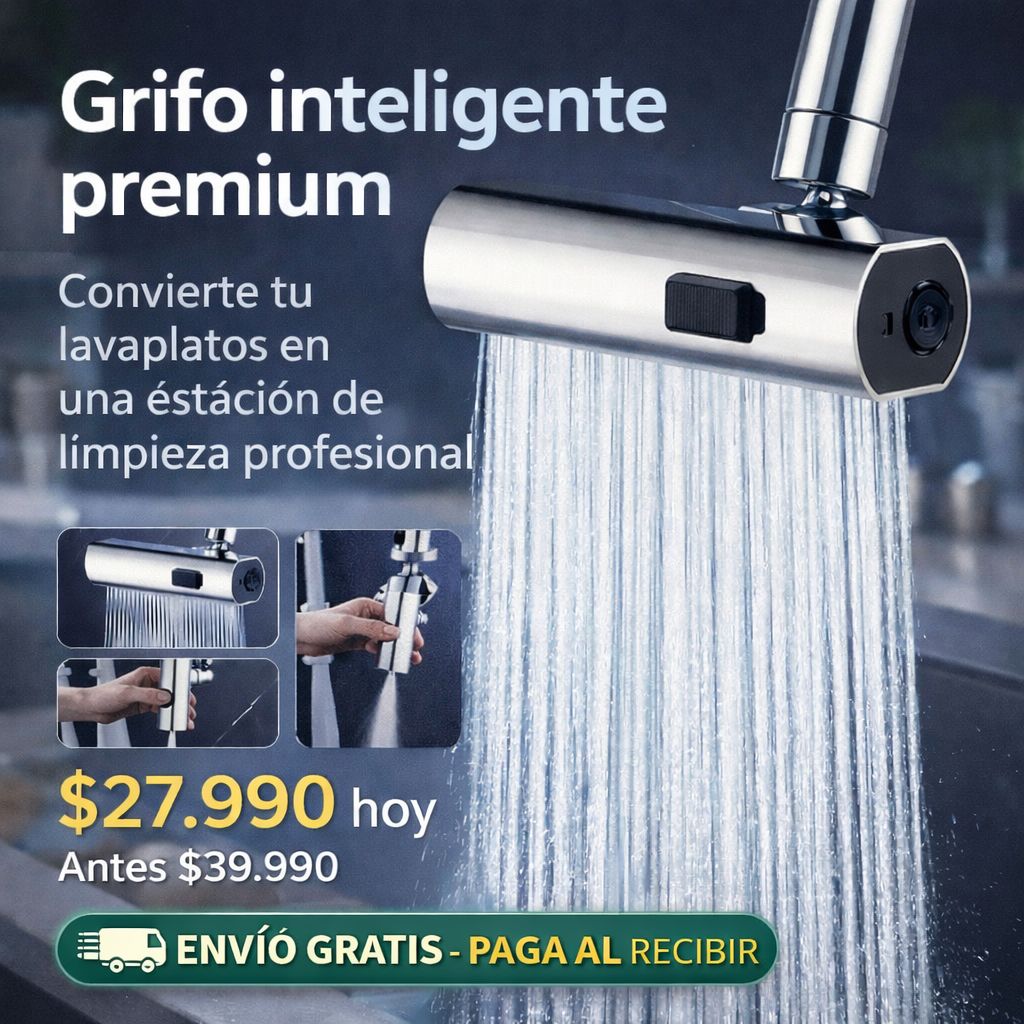 GRIFO INTELIGENTE PREMIUM PARA LAVAPLATOS - ENVIO GRATIS!