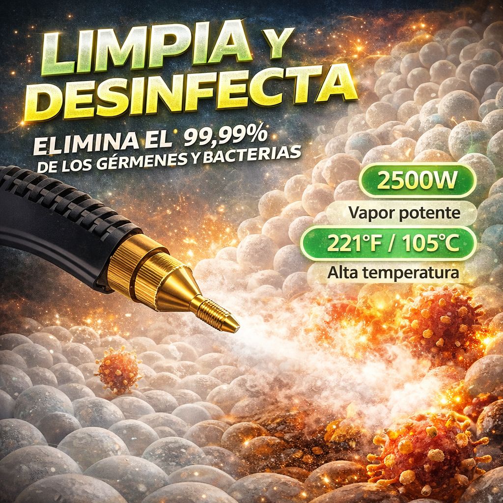 HIDROLAVADORA A VAPOR - ELIMINA GRASA Y SUCIEDAD PROFUNDA