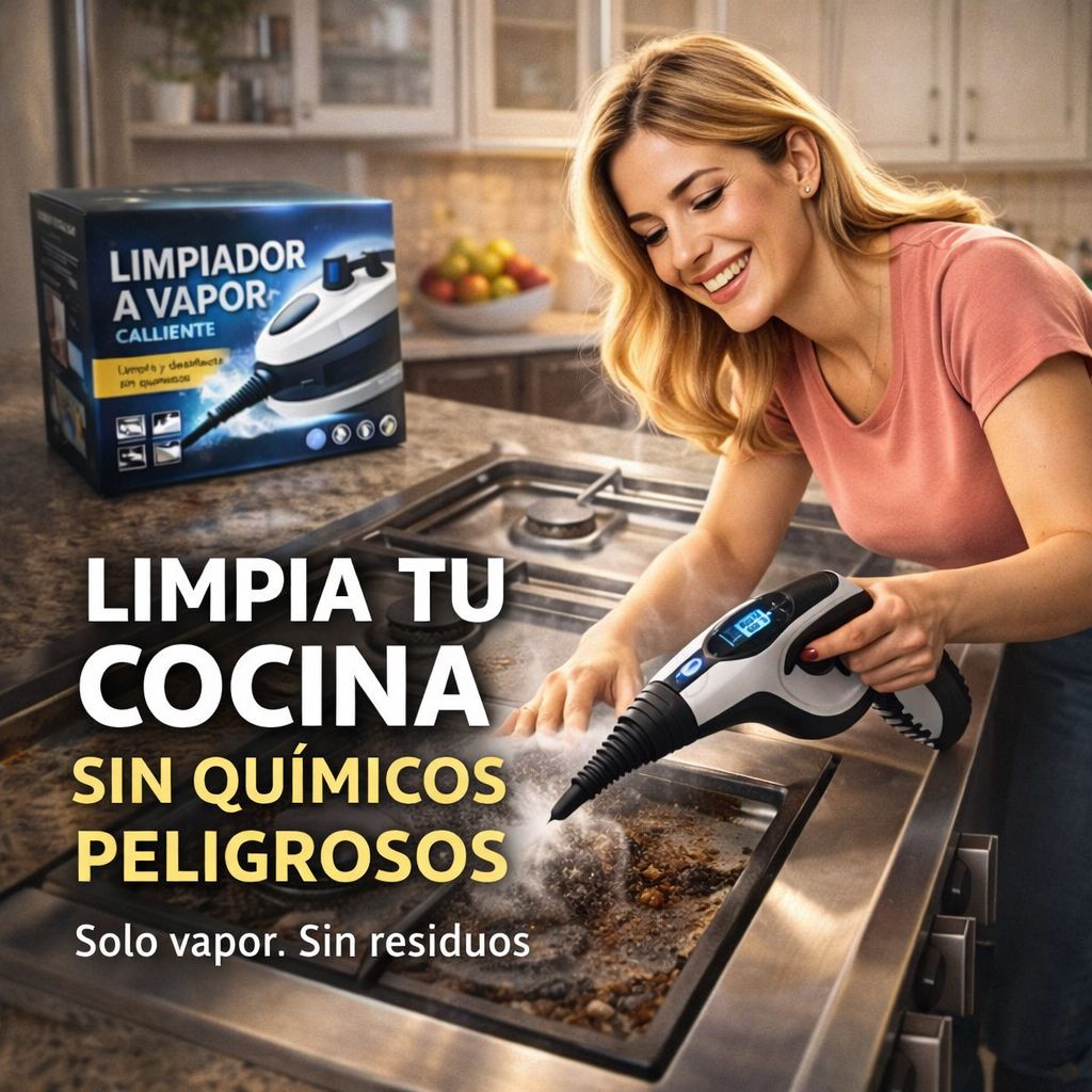 HIDROLAVADORA A VAPOR - ELIMINA GRASA Y SUCIEDAD PROFUNDA